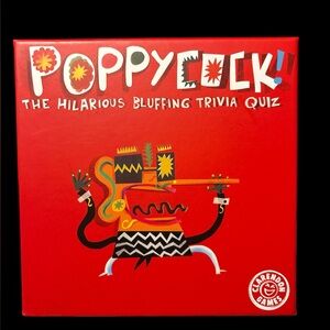 Poppycock Game -Hilarious Bluffing Trivia Game- Ages 10+ - 30 min- 2+ players‎
